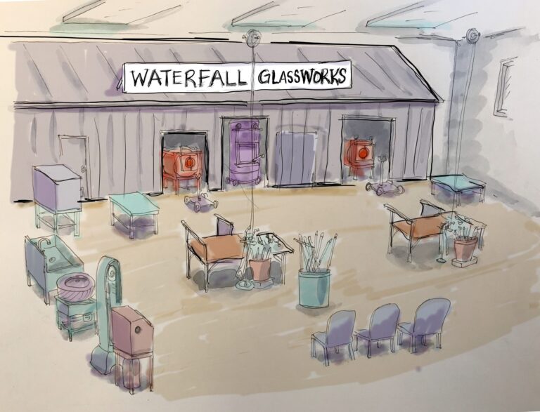 Waterfall Arts announces new state-of-the-art glassblowing studio, summer 2021